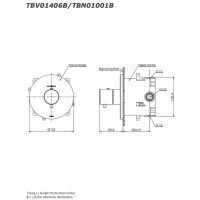 Van điều chỉnh nhiệt độ Toto TBV01406B/TBN01001B