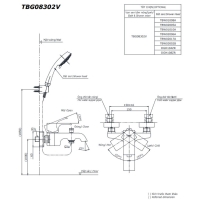 Bộ sen tắm nóng lạnh GC Toto TBG08302VA/TBW03002B