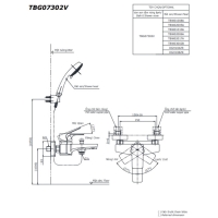 Bộ sen tắm nóng lạnh GE Toto TBG07302VA/DGH108ZR