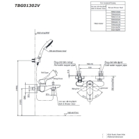 Bộ sen tắm nóng lạnh GO Toto TBG01302VA/TBW02017A