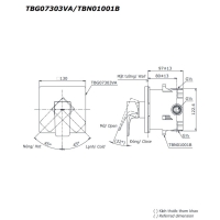 Van gật gù điều chỉnh nóng lạnh GE Toto TBG07303VA/TBN01001B