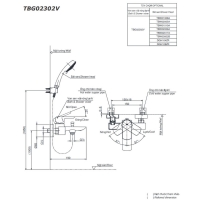 Bộ sen tắm nóng lạnh GR Toto TBG02302VA/TBW02017A