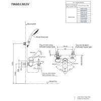 Bộ sen tắm nóng lạnh GO Toto TBG01302VA/TBW02006A