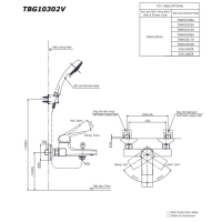 Bộ sen tắm nóng lạnh GB Toto TBG10302VA/TBW01008A