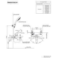 Bộ sen tắm nóng lạnh GS Toto TBG03302VA/TBW02017A