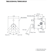 Van gật gù điều chỉnh nóng lạnh GB Toto TBG10304VA/TBN01001B