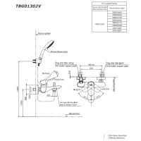 Bộ sen tắm nóng lạnh GO Toto TBG01302VA/TBW01008A