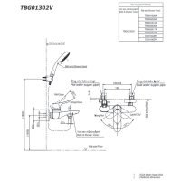 Bộ sen tắm nóng lạnh GO Toto TBG01302VA/TBW02005A