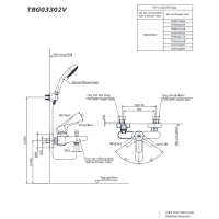 Bộ sen tắm nóng lạnh GS Toto TBG03302VA/TBW01010A