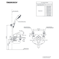 Bộ sen tắm nóng lạnh GM Toto TBG09302VA/DGH108ZR