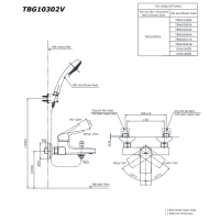 Bộ sen tắm nóng lạnh GB Toto TBG10302VA/DGH108ZR