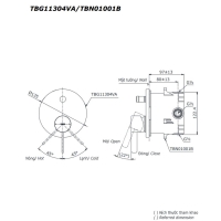 Van gật gù điều chỉnh nóng lạnh GF Toto TBG11304VA/TBN01001B