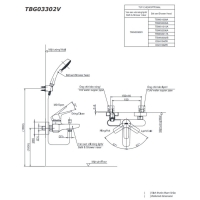 Bộ sen tắm nóng lạnh GS Toto TBG03302VA/TBW02005A