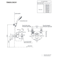 Bộ sen tắm nóng lạnh GO Toto TBG01302VA/TBW03002B