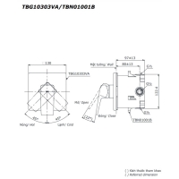 Van gật gù điều chỉnh nóng lạnh GB Toto TBG10303VA/TBN01001B