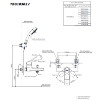 Bộ sen tắm nóng lạnh GB Toto TBG10302VA/DGH104ZR