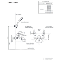 Bộ sen tắm nóng lạnh LN Toto TBS02302V/TBW01010A