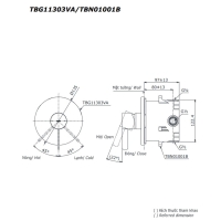 Van gật gù điều chỉnh nóng lạnh GF Toto TBG11303V/TBN01001B