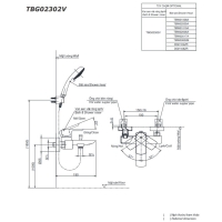 Bộ sen tắm nóng lạnh GR Toto TBG02302VA/DGH104ZR