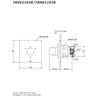 Van chuyển hướng 03 đường nước Toto TBV02102B/TBN01101B