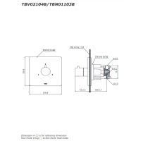 Van điều chỉnh âm tường Toto TBV02104B/TBN01103B