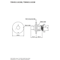 Van chuyển hướng 2 đường nước ra Toto TBV01103B/TBN01102B