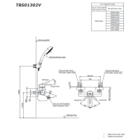 Bộ sen tắm nóng lạnh LB Toto TBS01302V/TBW03002B