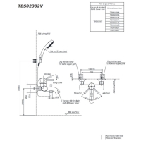 Bộ sen tắm nóng lạnh LN Toto TBS02302V/TBW03002B