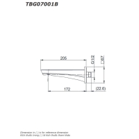 Vòi xả bồn GE Toto TBG07001B