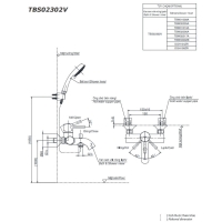 Bộ sen tắm nóng lạnh LN Toto TBS02302V/DGH108ZR