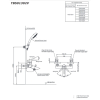 Bộ sen tắm nóng lạnh LB Toto TBS01302V/DGH108ZR