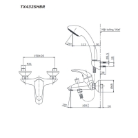 Sen tắm nóng lạnh Toto TX432SHBR