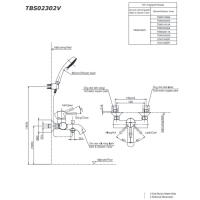 Bộ sen tắm nóng lạnh LN Toto TBS02302V/DGH104ZR