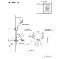 Bộ sen tắm nóng lạnh LF Toto TBS04302V/DGH108ZR