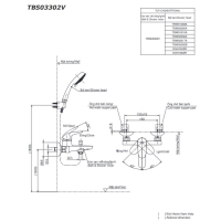 Bộ sen tắm nóng lạnh LC Toto TBS03302V/DGH108ZR