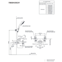 Bộ sen tắm nóng lạnh LF Toto TBS04302V/DGH104ZR