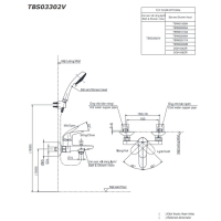 Bộ sen tắm nóng lạnh LC Toto TBS03302V/DGH104ZR