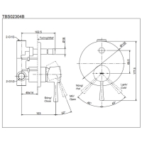 Van gật gù điều chỉnh nóng lạnh LN Toto TBS02304B