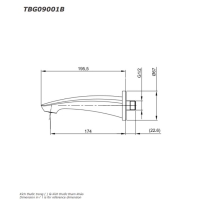 Vòi xả bồn GM Toto TBG09001B