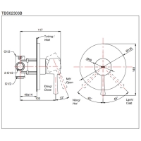 Van gật gù điều chỉnh nóng lạnh LN Toto TBS02303B