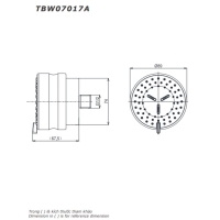 Vòi hoa sen âm tường Toto TBW07017A