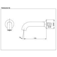 Vòi xả bồn LN Toto TBS02001B