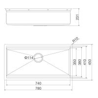 Chậu rửa chén Mallloca Slide MS 781