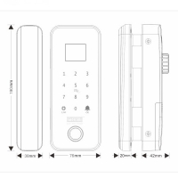 Khóa cửa kính Giovani GSL-G1B