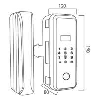 Khóa cửa kính vân tay Kassler KL-569 App Remote