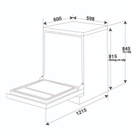 Máy rửa chén Kaff KF-BHMI815Y