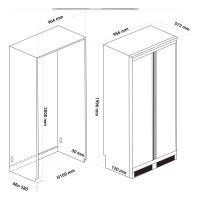 Tủ lạnh âm toàn phần Kaff KF-BI555W Luxury