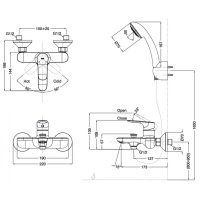 Sen tắm nóng lạnh Inax BFV-1403S-8C