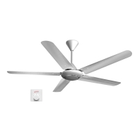 Quạt trần 5 cánh màu bạc kiêu sa Asia Lighting QT06-B-01