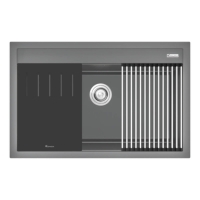 Chậu rửa bát đá Konox Granite Sink Terra 790S Grey